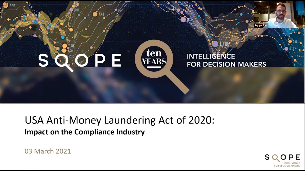 Sqope Webinar Series Usa Anti Money Laundering Act Of 2020 Sqope 7897